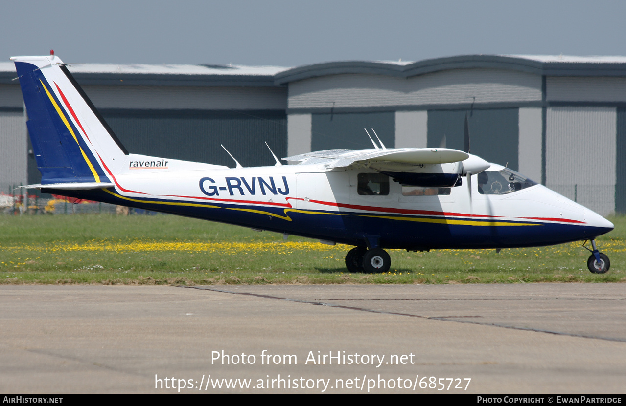 Aircraft Photo of G-RVNJ | Partenavia P-68B Victor | Ravenair | AirHistory.net #685727