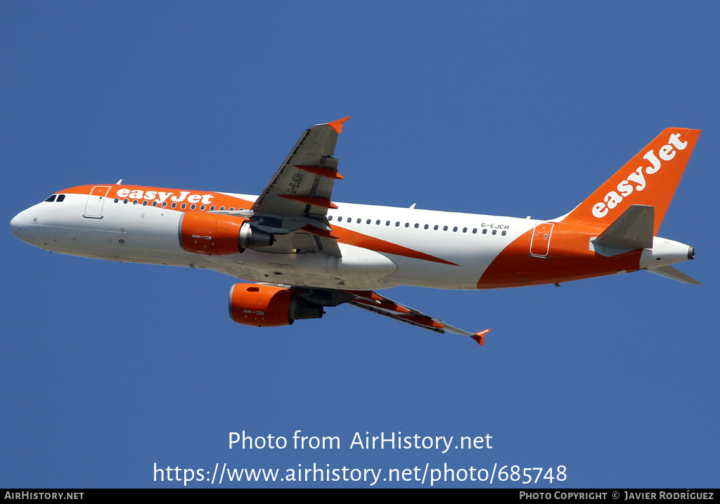 Aircraft Photo of G-EJCH | Airbus A320-214 | EasyJet | AirHistory.net #685748