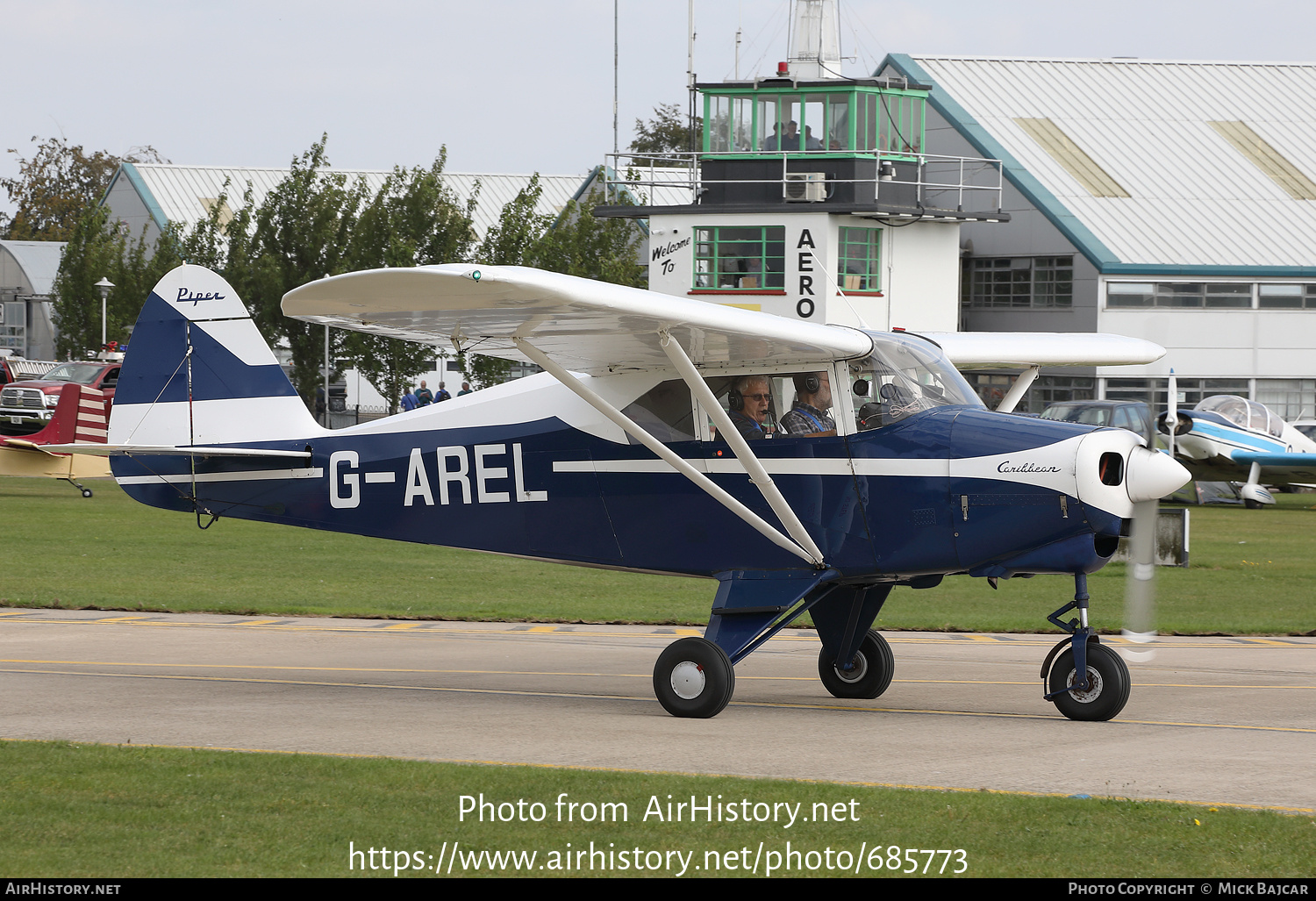 Aircraft Photo of G-AREL | Piper PA-22-150 Caribbean | AirHistory.net ...