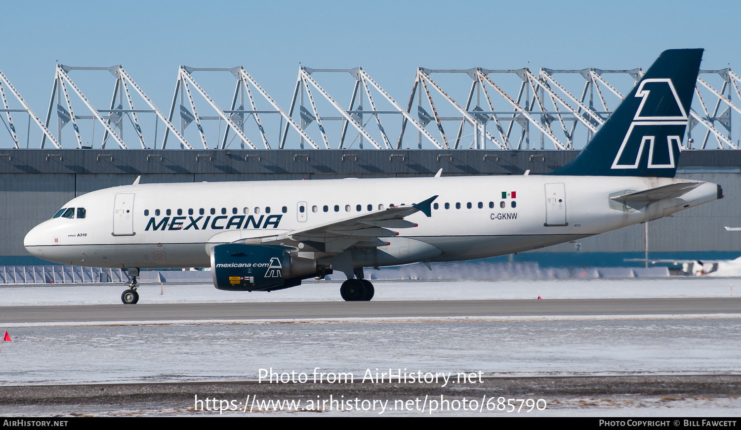 Aircraft Photo of C-GKNW | Airbus A319-112 | Mexicana | AirHistory.net #685790