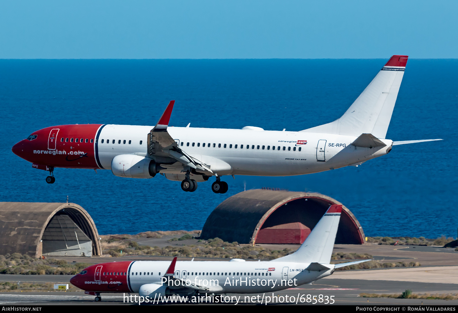 Aircraft Photo of SE-RPG | Boeing 737-8JP | Norwegian | AirHistory.net #685835