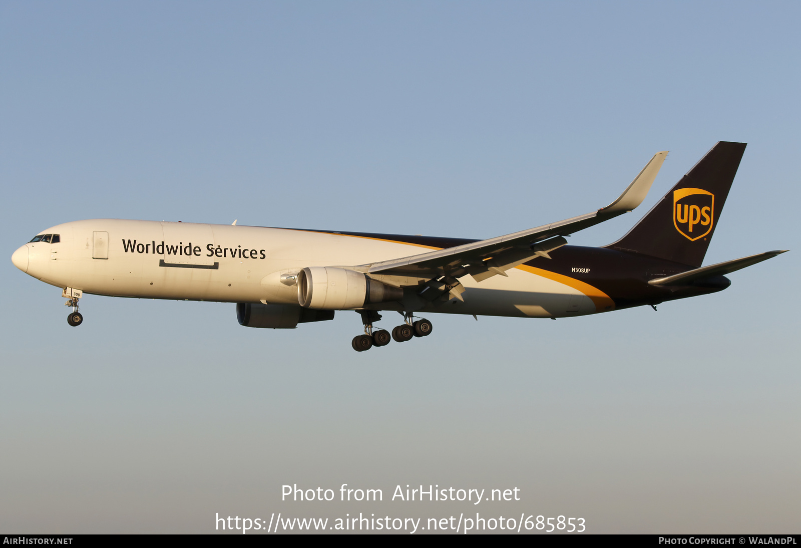 Aircraft Photo of N308UP | Boeing 767-34AF/ER | United Parcel Service - UPS | AirHistory.net #685853