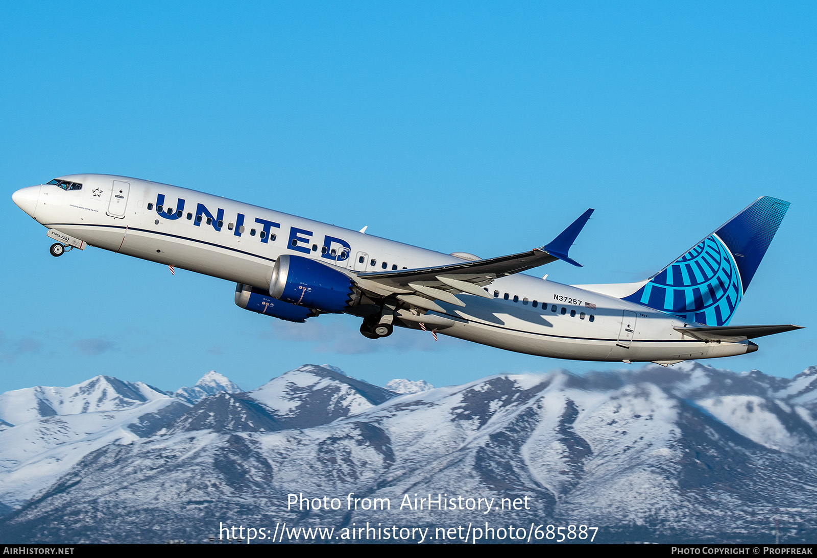 Aircraft Photo of N37257 | Boeing 737-8 Max 8 | United Airlines | AirHistory.net #685887