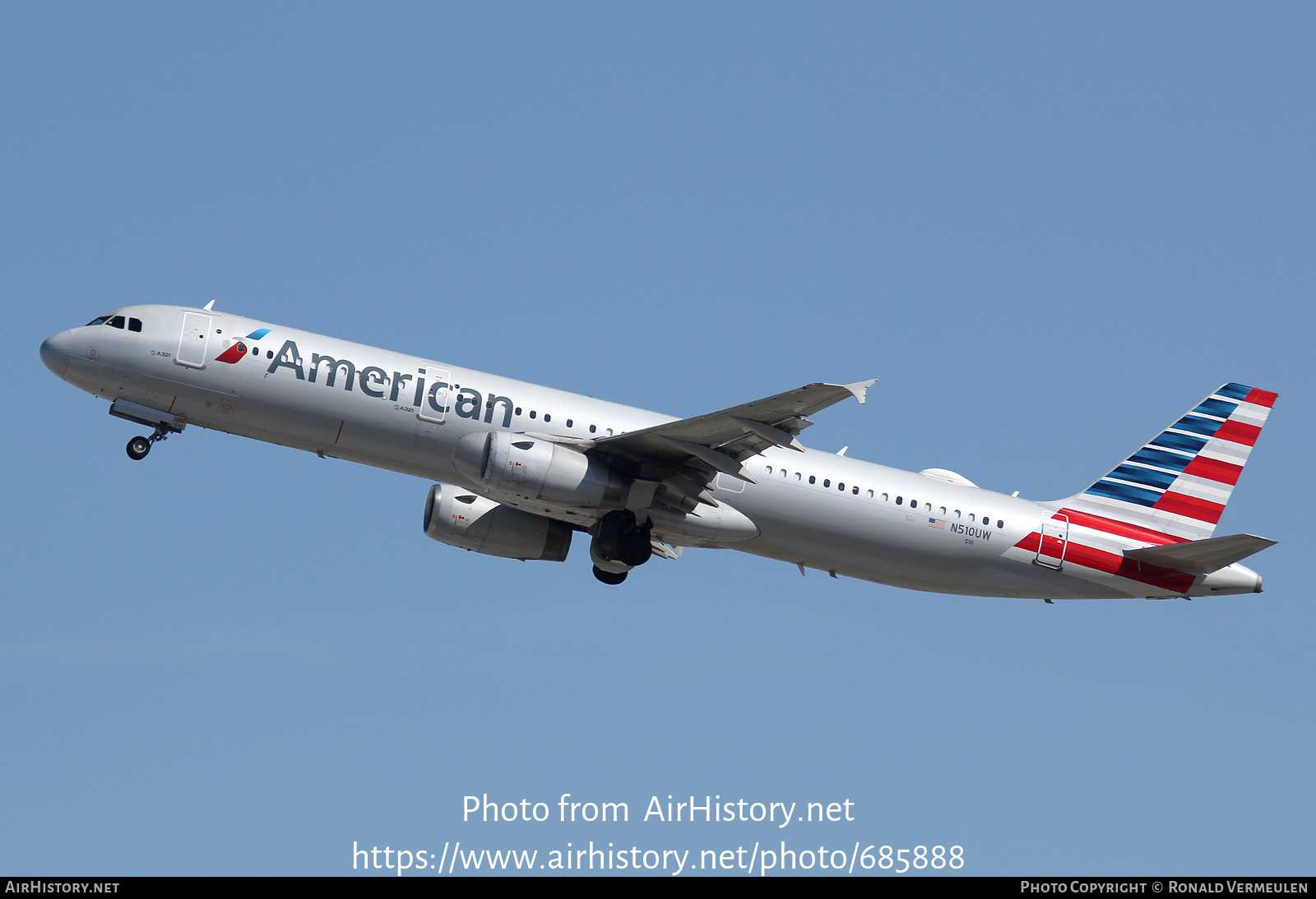 Aircraft Photo of N510UW | Airbus A321-231 | American Airlines | AirHistory.net #685888