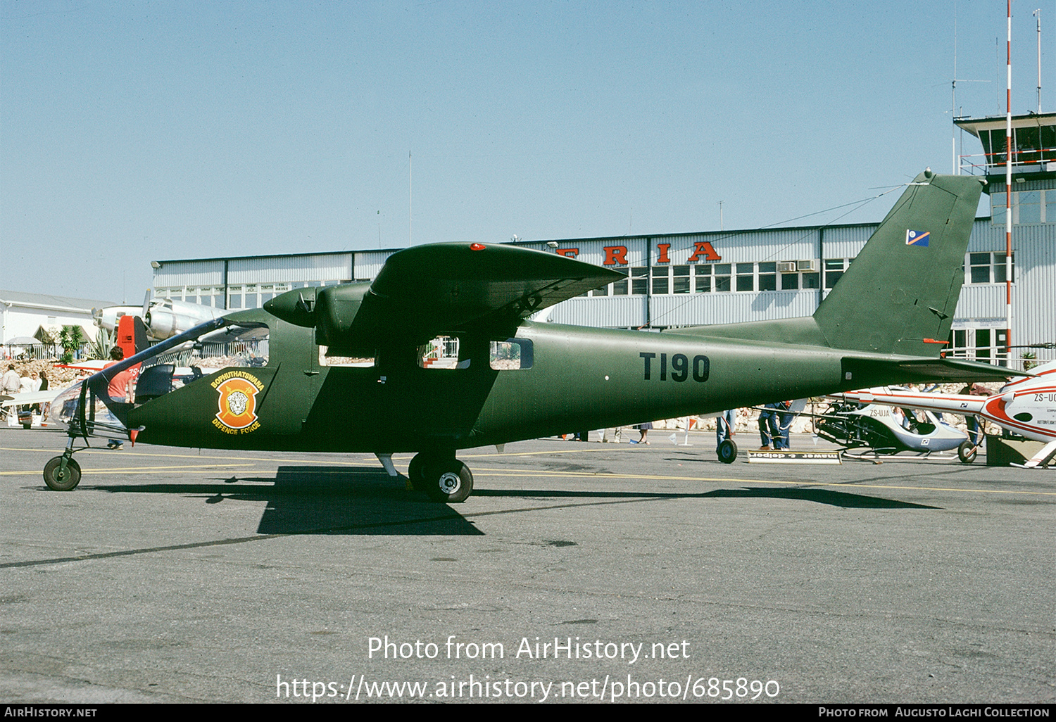 Aircraft Photo of T190 | Partenavia P-68 Observer | Bophuthatswana - Air Force | AirHistory.net #685890