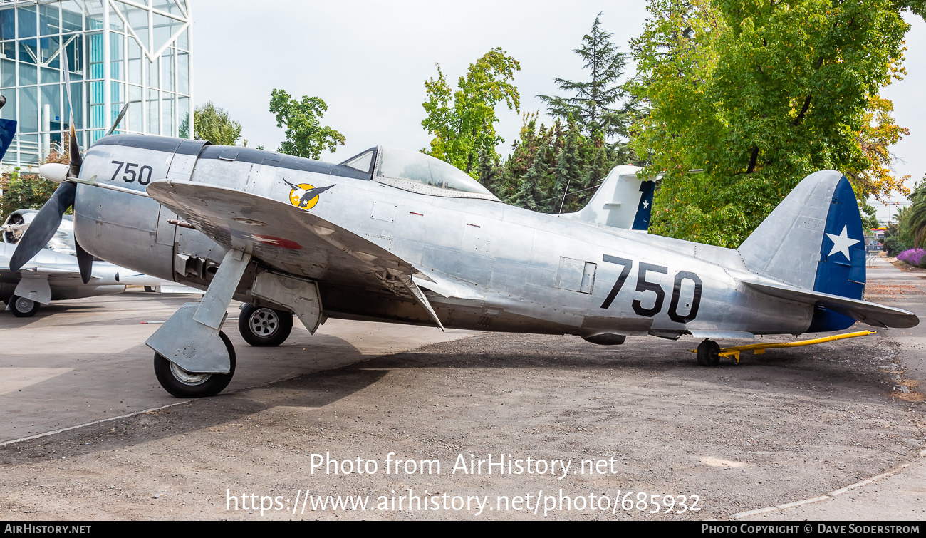 Aircraft Photo of 750 | Republic P-47D Thunderbolt | Chile - Air Force | AirHistory.net #685932