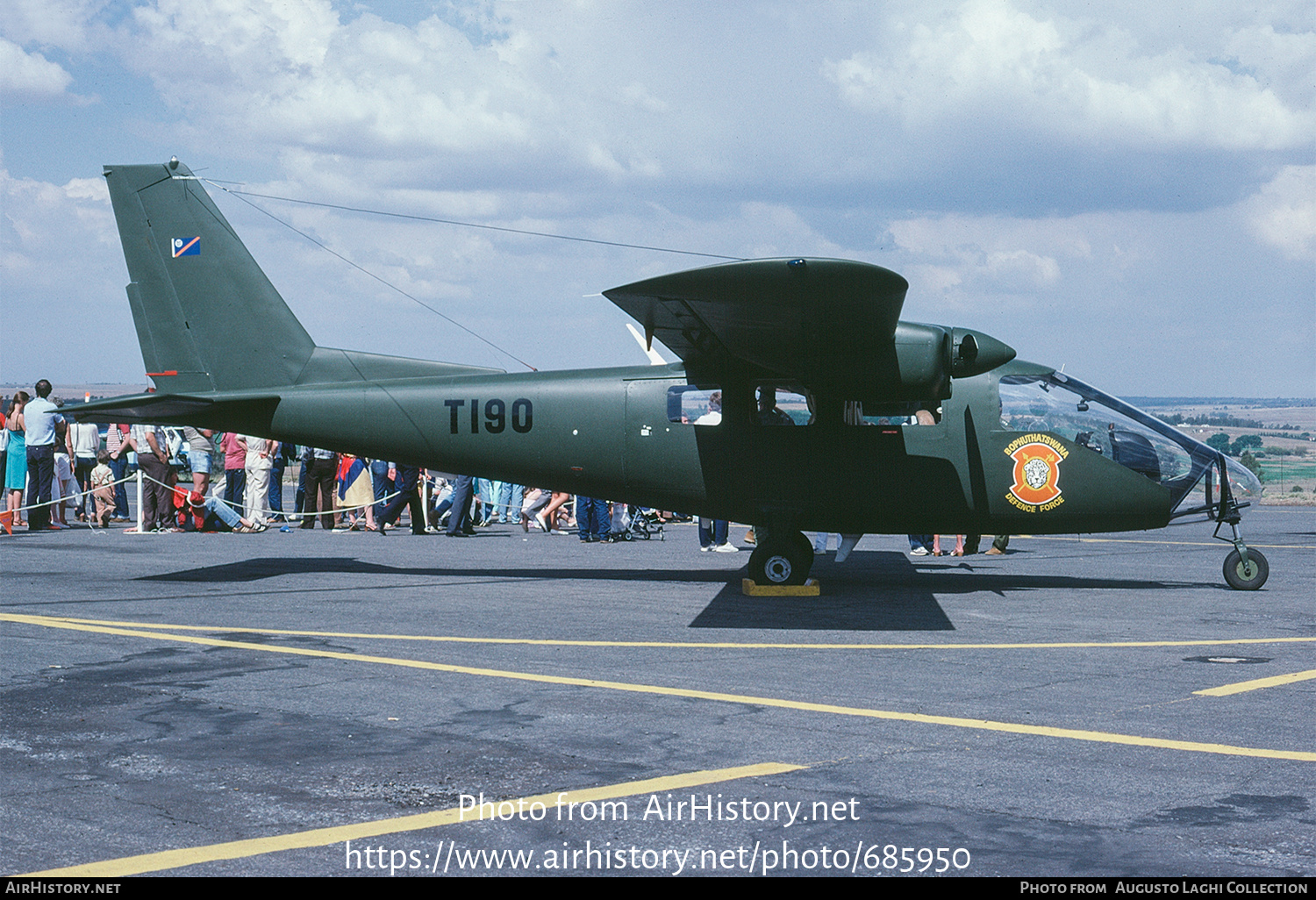 Aircraft Photo of T190 | Partenavia P-68 Observer | Bophuthatswana - Air Force | AirHistory.net #685950