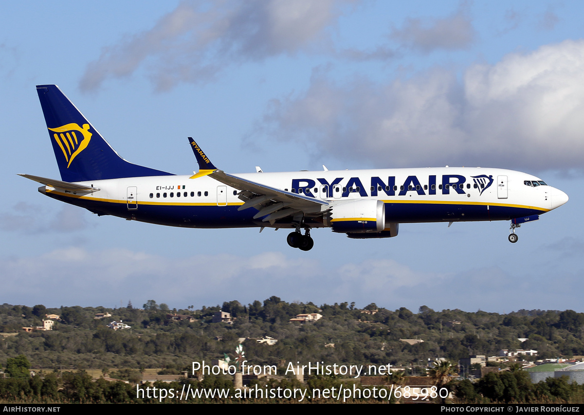 Aircraft Photo of EI-IJJ | Boeing 737-8200 Max 200 | Ryanair | AirHistory.net #685980