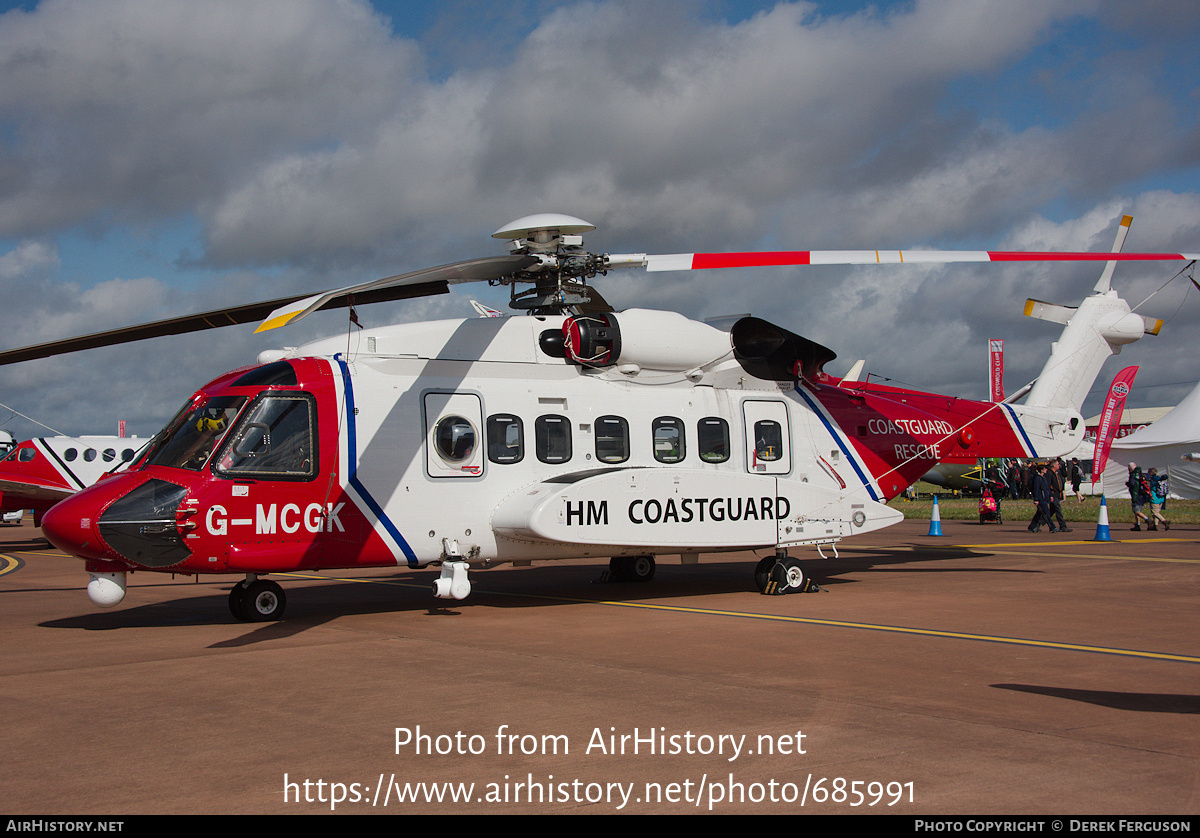 Aircraft Photo of G-MCGK | Sikorsky S-92A | HM Coastguard | AirHistory.net #685991