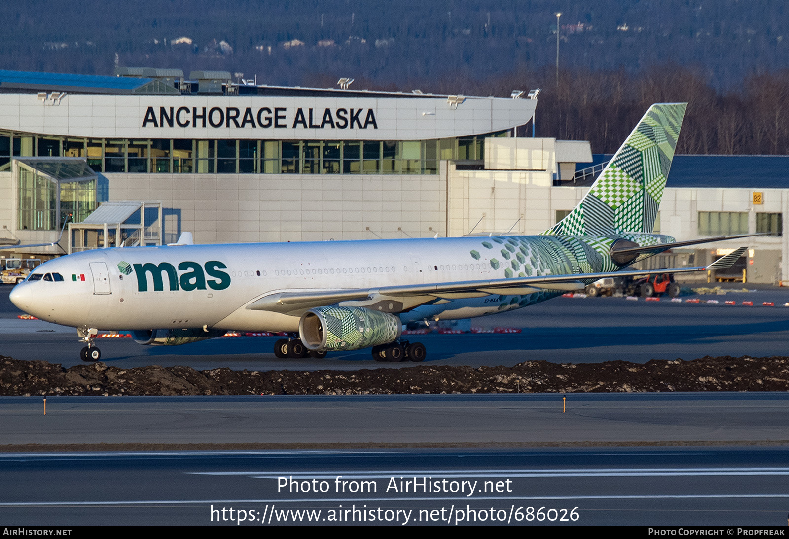 Aircraft Photo of EI-MAA | Airbus A330-243/P2F | MasAir | AirHistory.net #686026