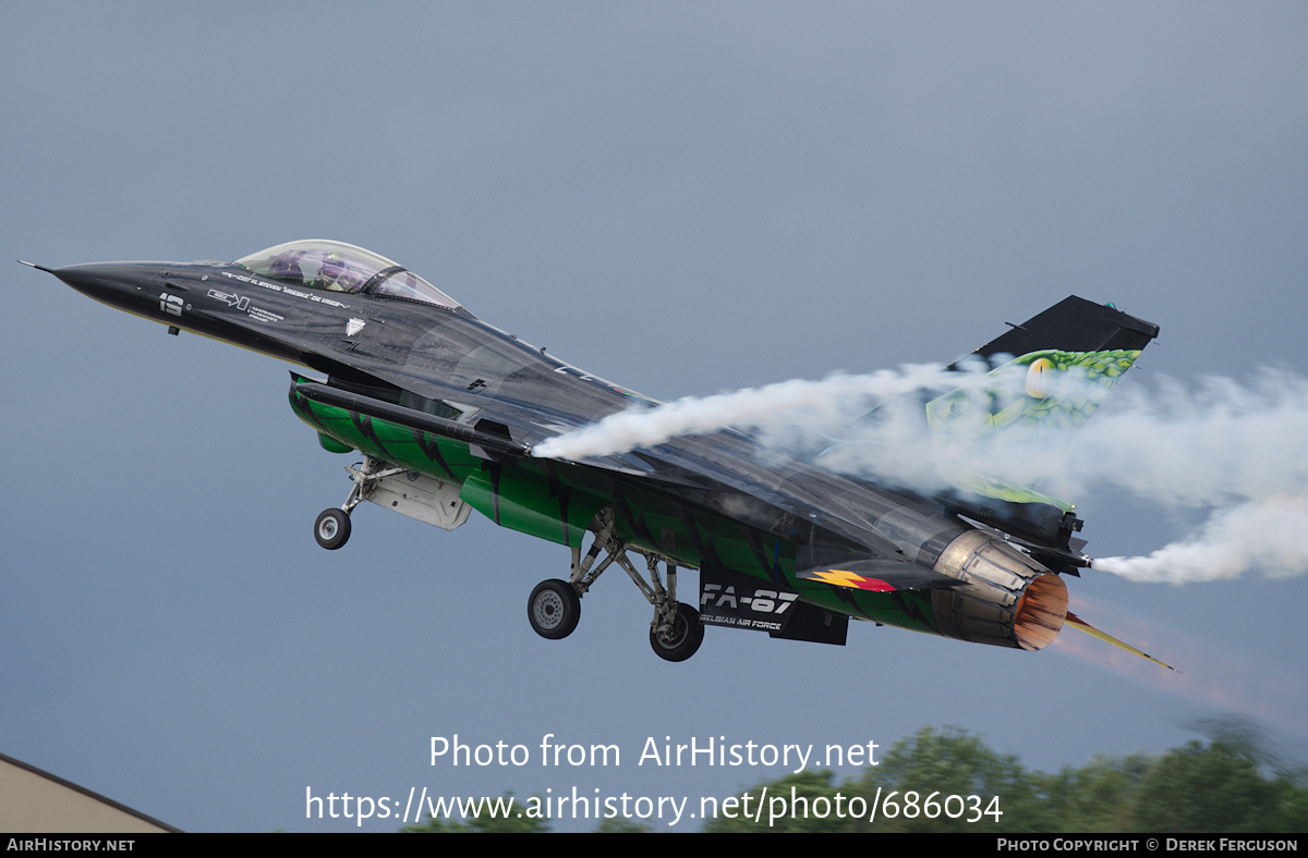 Aircraft Photo of FA-67 | General Dynamics F-16AM Fighting Falcon | Belgium - Air Force | AirHistory.net #686034