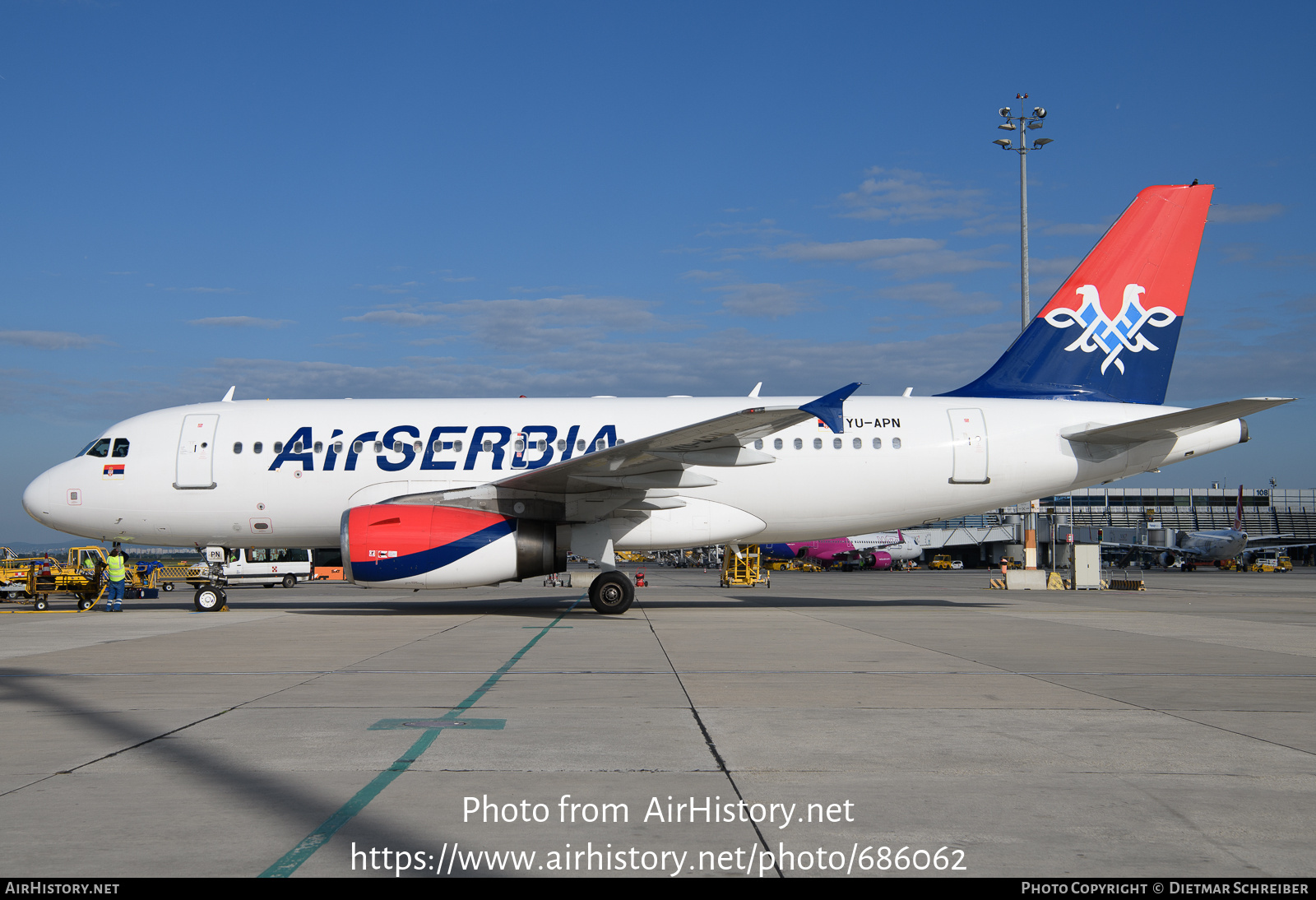 Aircraft Photo of YU-APN | Airbus A319-132 | Air Serbia | AirHistory.net #686062