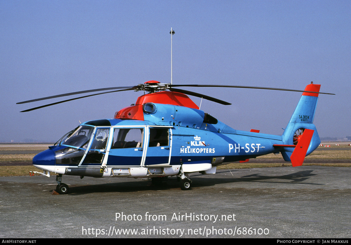 Aircraft Photo of PH-SST | Aerospatiale AS-365N Dauphin 2 | KLM Helikopters | AirHistory.net #686100