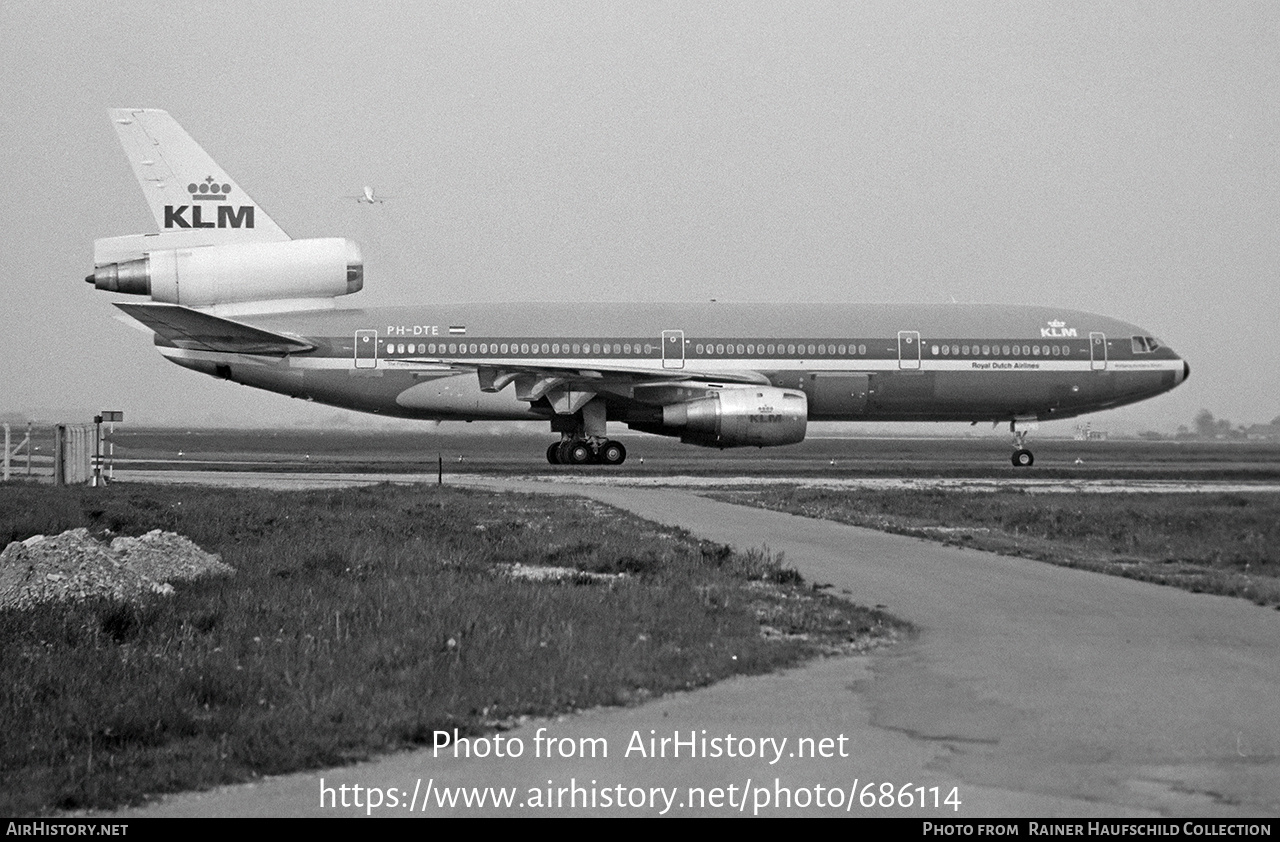 Aircraft Photo of PH-DTE | McDonnell Douglas DC-10-30 | KLM - Royal Dutch Airlines | AirHistory.net #686114