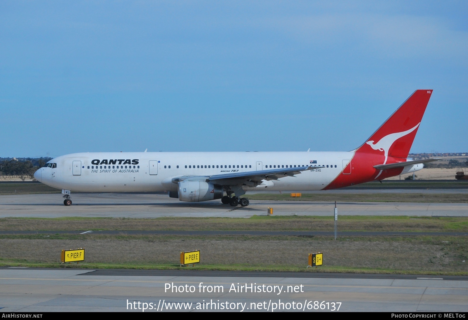 Aircraft Photo of VH-ZXG | Boeing 767-336/ER | Qantas | AirHistory.net #686137