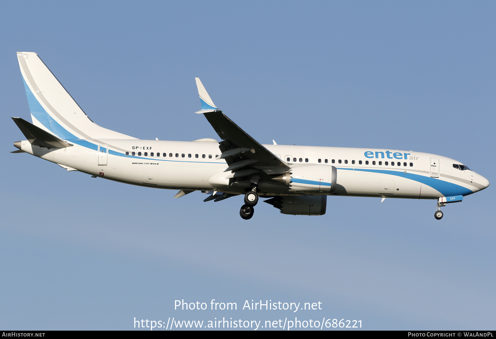 Aircraft Photo of SP-EXF | Boeing 737-8 Max 8 | Enter Air | AirHistory.net #686221