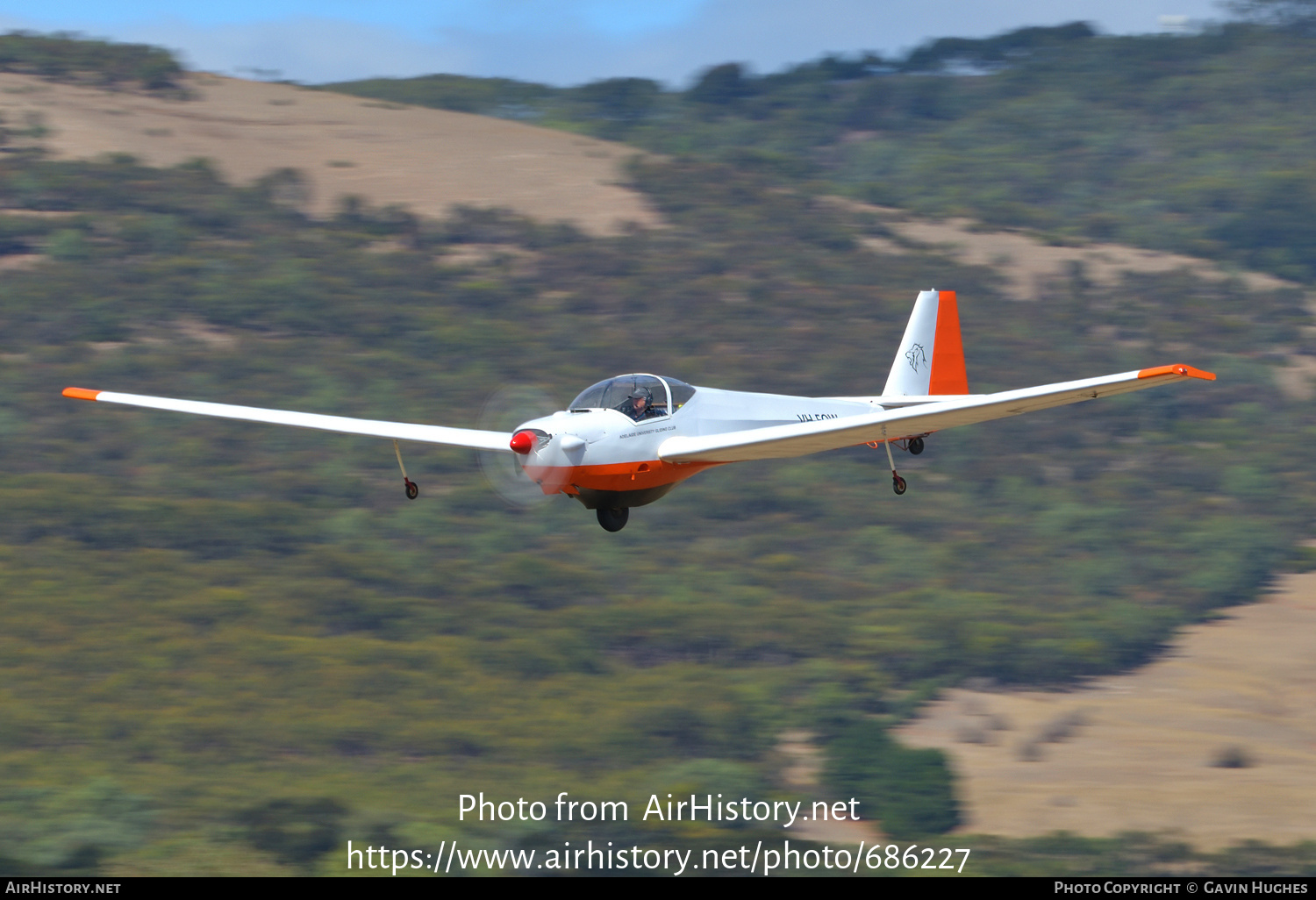 Aircraft Photo of VH-FQW | Scheibe SF-25C Falke | Adelaide University Gliding Club | AirHistory.net #686227