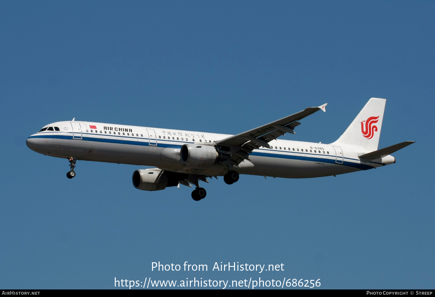 Aircraft Photo of B-6385 | Airbus A321-213 | Air China | AirHistory.net #686256