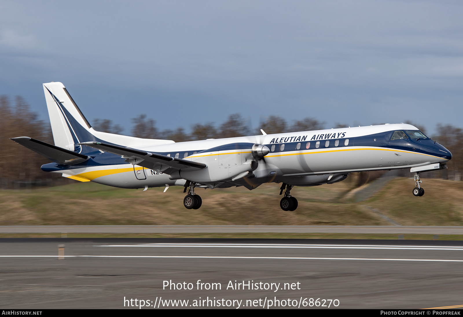 Aircraft Photo of N25UE | Saab 2000 | Aleutian Airways | AirHistory.net #686270