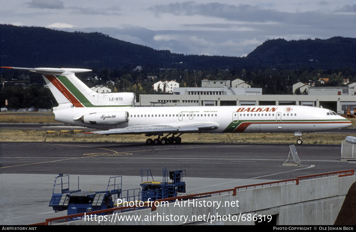 Aircraft Photo of LZ-BTD | Tupolev Tu-154B | Balkan - Bulgarian Airlines | AirHistory.net #686319