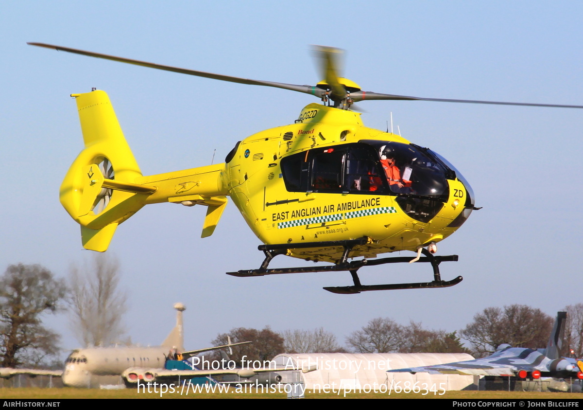 Aircraft Photo of G-CGZD | Eurocopter EC-135P-2 | East Anglian Air Ambulance | AirHistory.net #686345