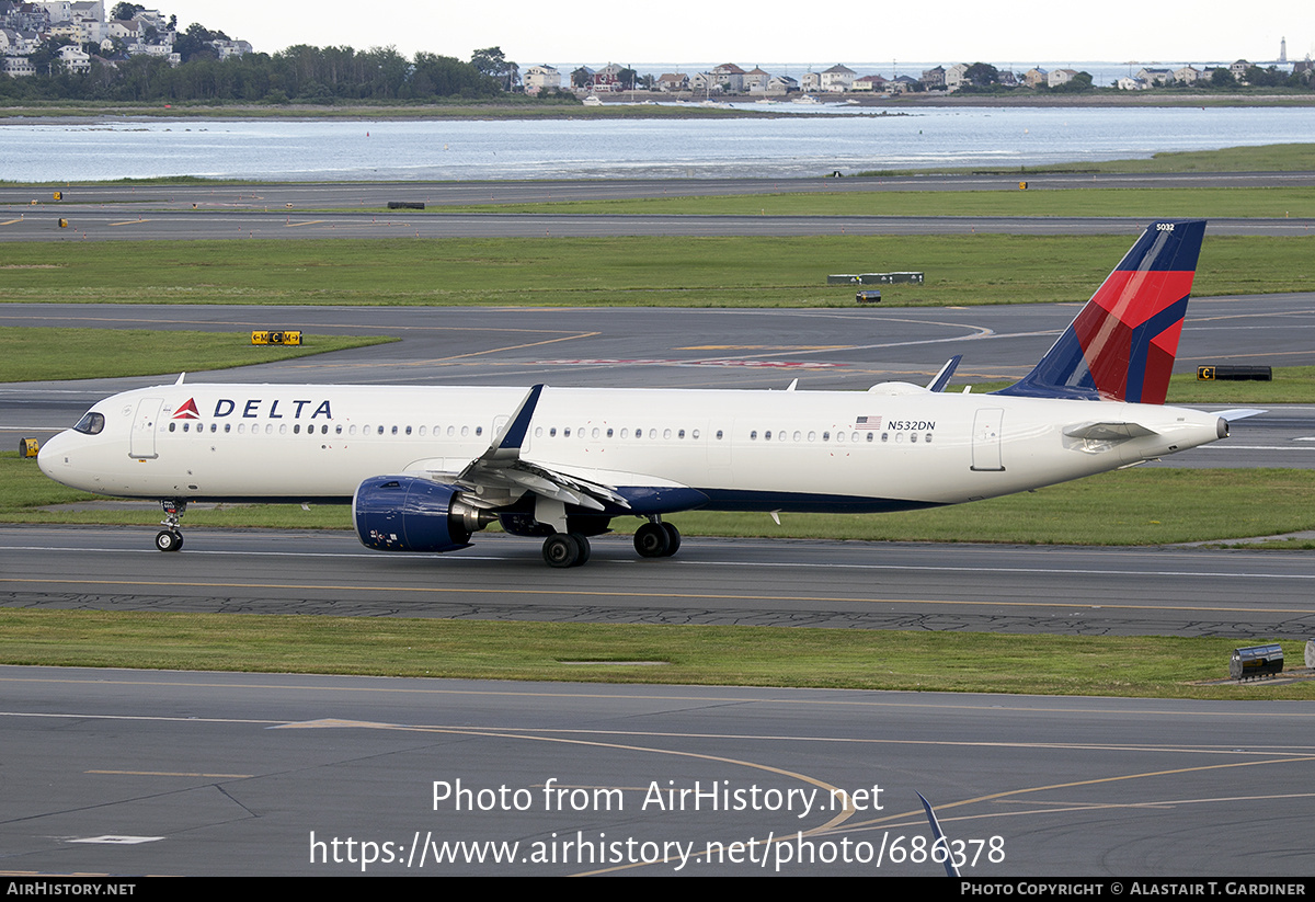 Aircraft Photo of N532DN | Airbus A321-271NX | Delta Air Lines | AirHistory.net #686378