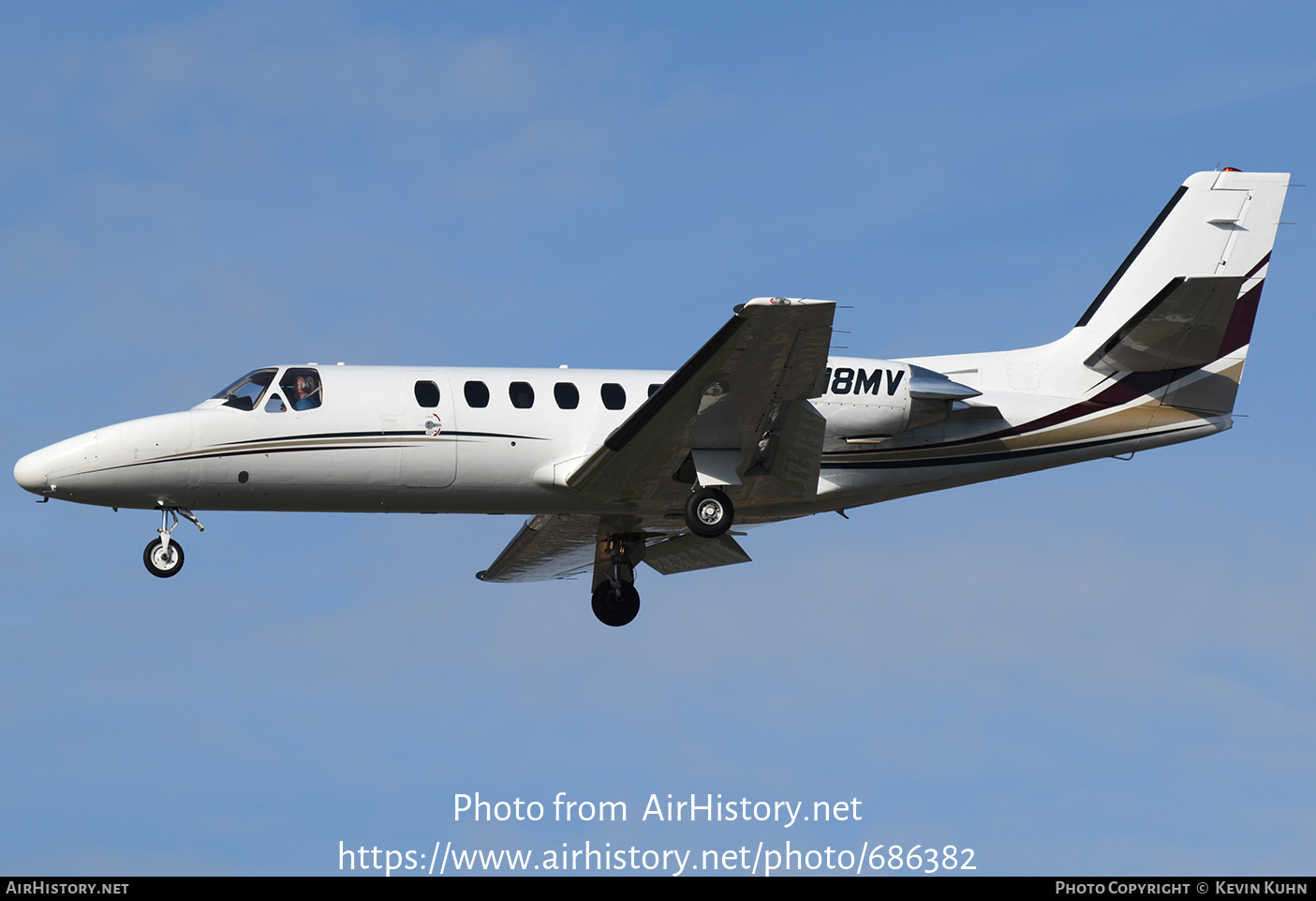 Aircraft Photo of N518MV | Cessna 551 Citation II/SP | AirHistory.net #686382