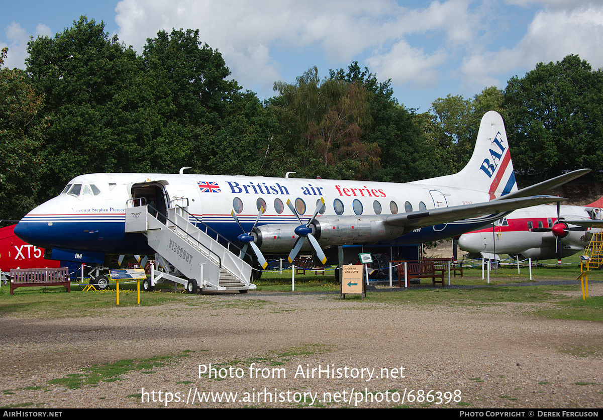 Aircraft Photo of G-APIM | Vickers 806 Viscount | British Air Ferries - BAF | AirHistory.net #686398