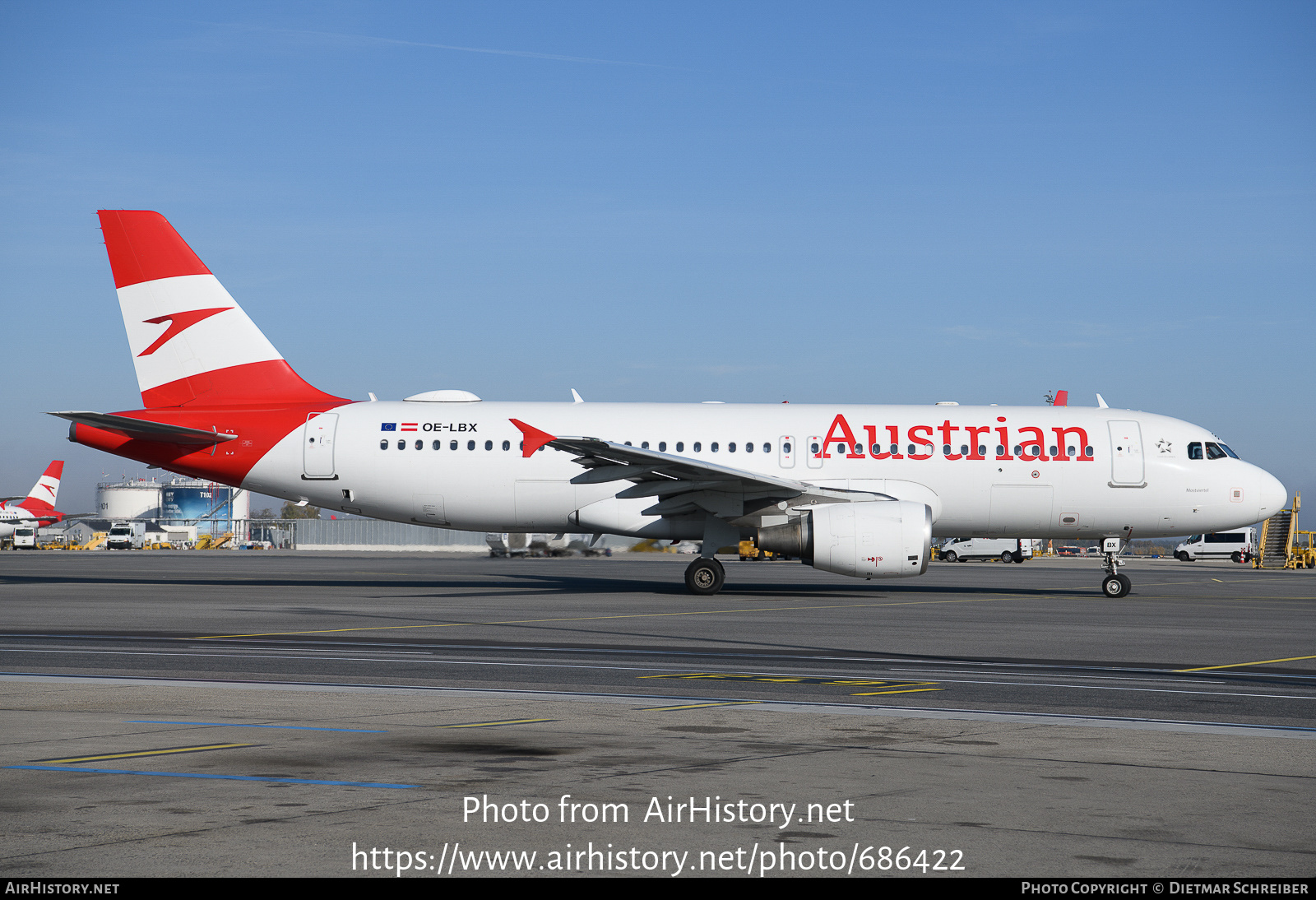 Aircraft Photo of OE-LBX | Airbus A320-214 | Austrian Airlines | AirHistory.net #686422