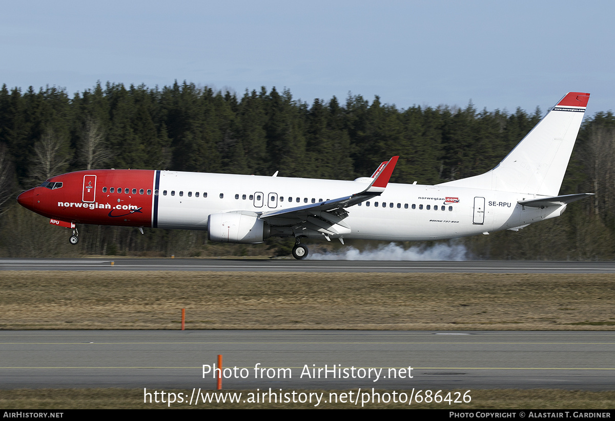 Aircraft Photo of SE-RPU | Boeing 737-8JP | Norwegian | AirHistory.net #686426
