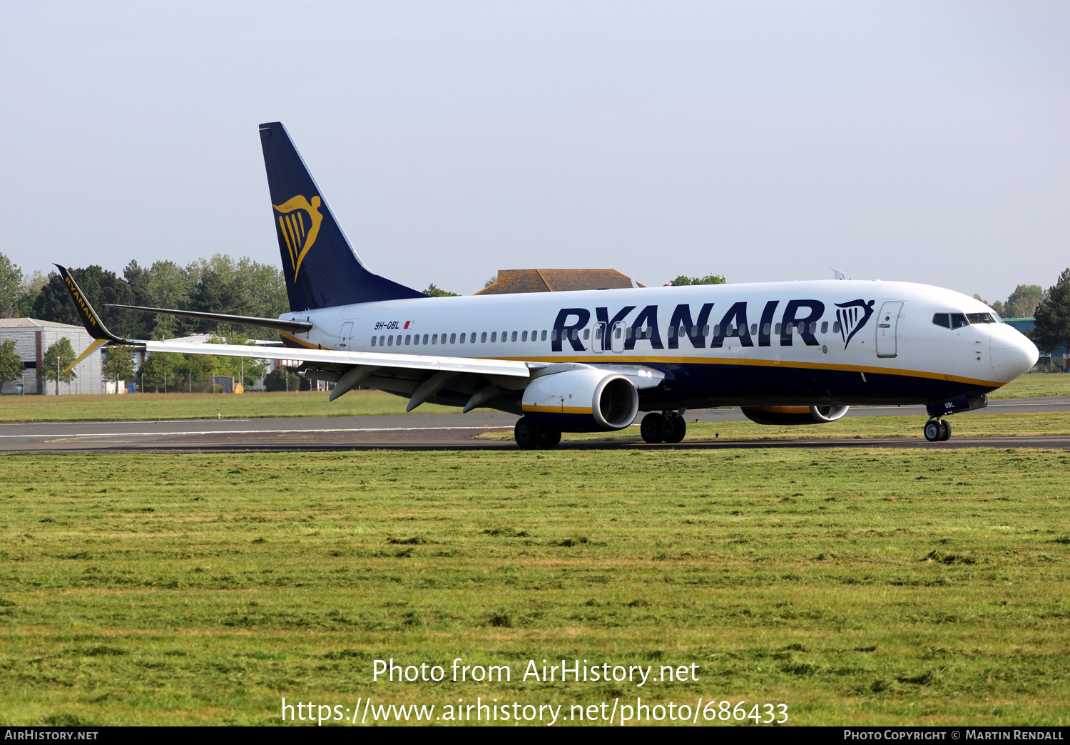 Aircraft Photo of 9H-QBL | Boeing 737-8AS | Ryanair | AirHistory.net #686433