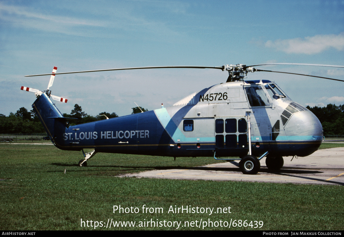 Aircraft Photo of N45726 | Sikorsky S-58 | St. Louis Helicopter Airways | AirHistory.net #686439