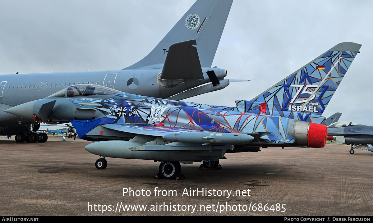 Aircraft Photo of 3114 | Eurofighter EF-2000 Typhoon S | Germany - Air Force | AirHistory.net #686485