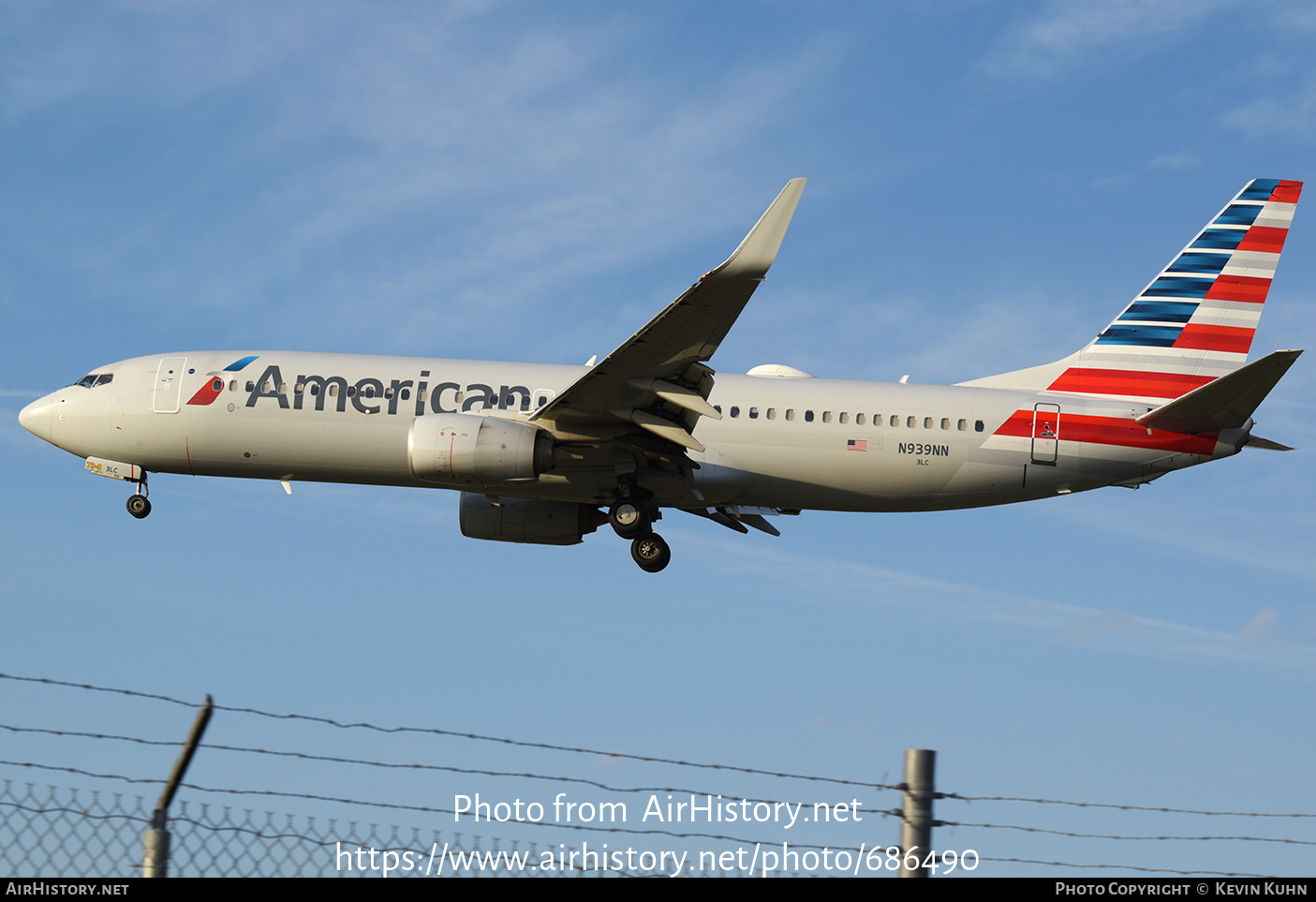 Aircraft Photo of N939NN | Boeing 737-823 | American Airlines | AirHistory.net #686490
