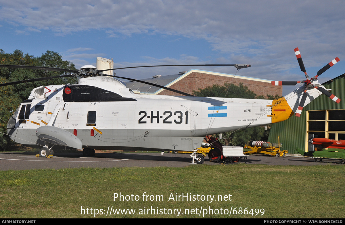 Aircraft Photo of 0675 | Sikorsky S-61D-4 Sea King | Argentina - Navy | AirHistory.net #686499
