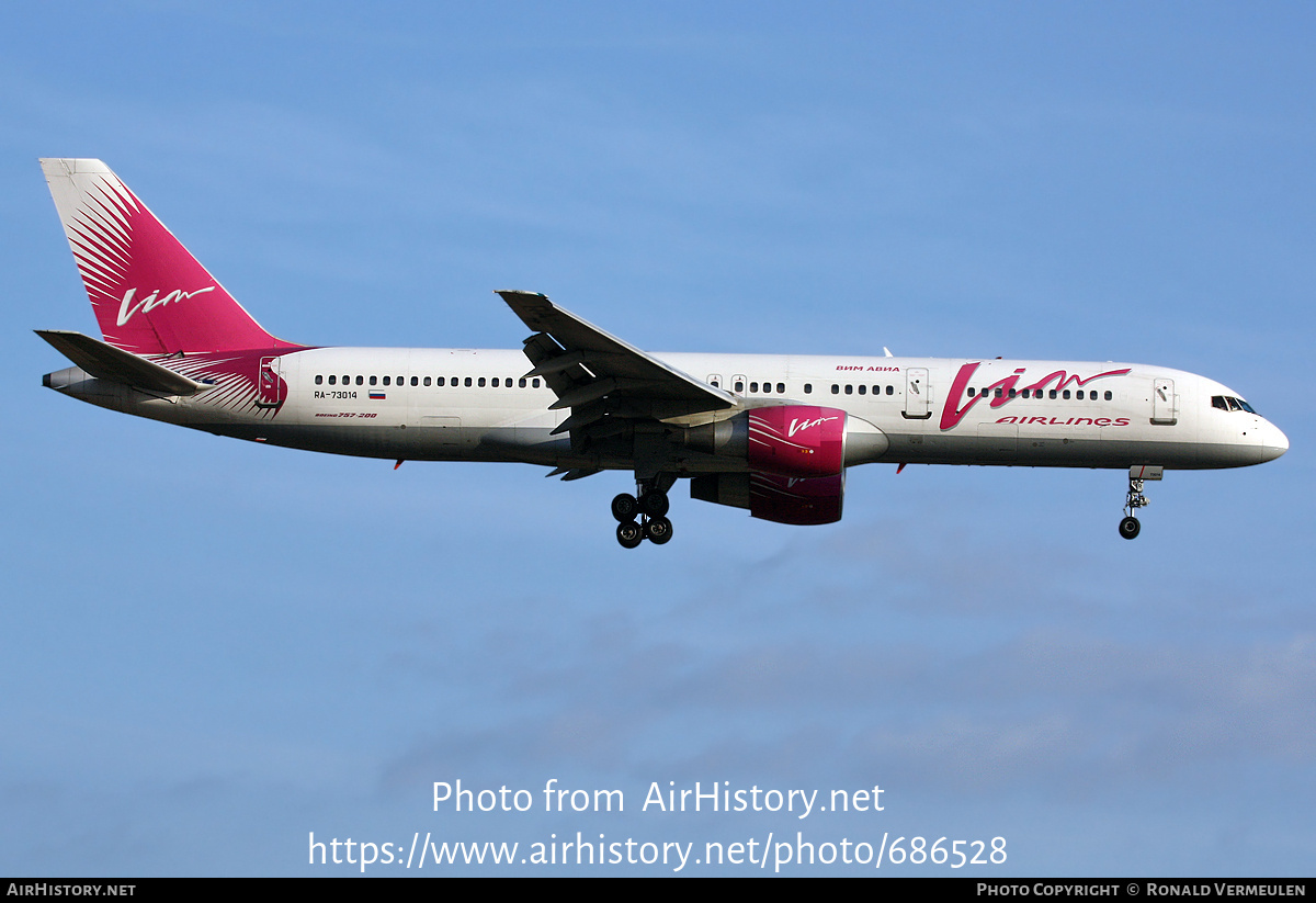 Aircraft Photo of RA-73014 | Boeing 757-230 | VIM Airlines | AirHistory.net #686528