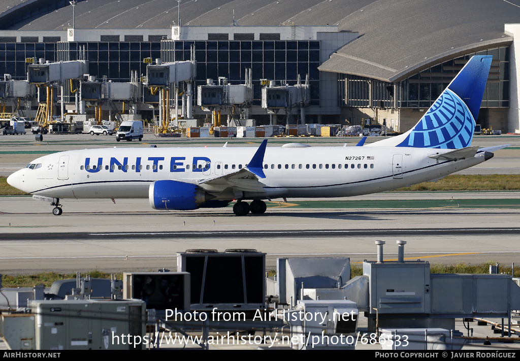 Aircraft Photo of N27267 | Boeing 737-8 Max 8 | United Airlines | AirHistory.net #686533