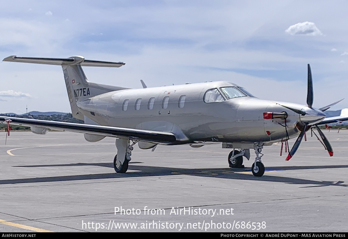 Aircraft Photo of N77EA | Pilatus PC-12NGX (PC-12/47E) | AirHistory.net #686538