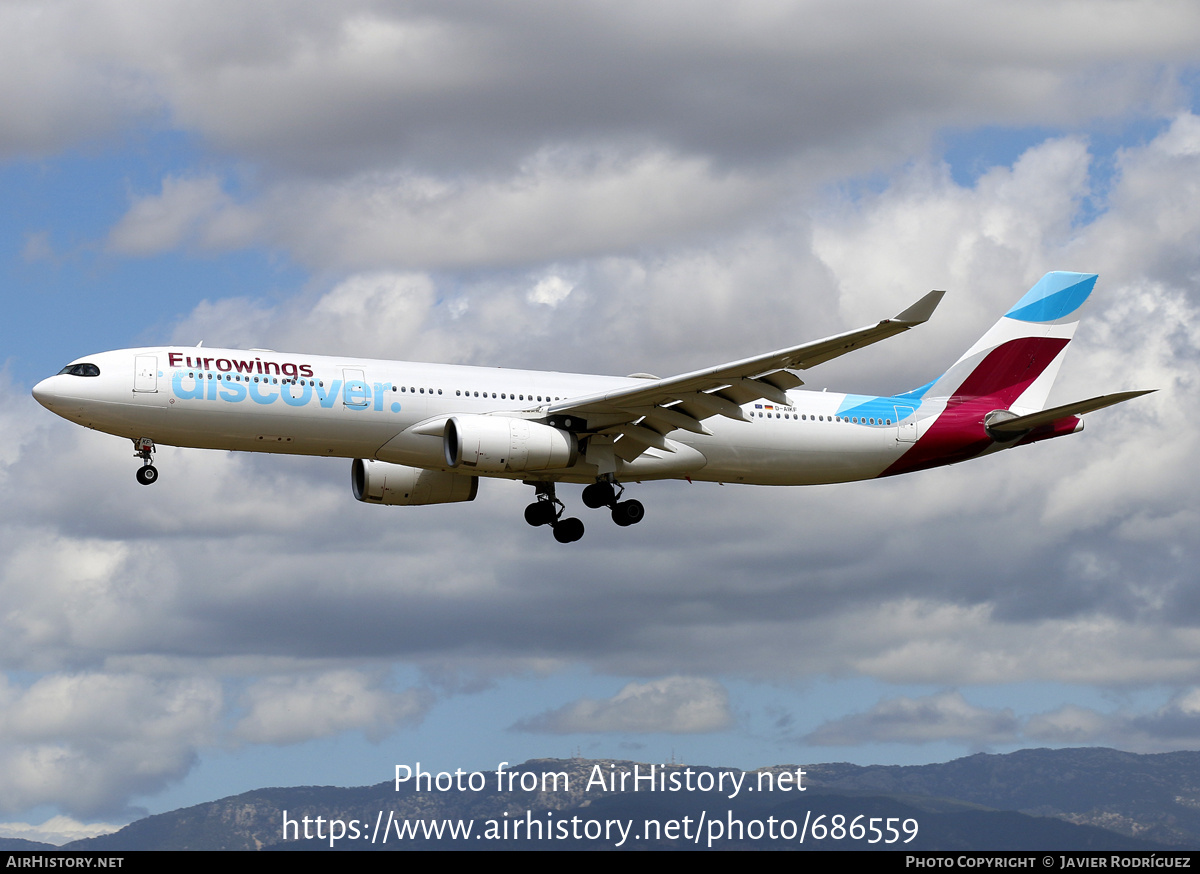 Aircraft Photo of D-AIKF | Airbus A330-343 | Eurowings Discover | AirHistory.net #686559