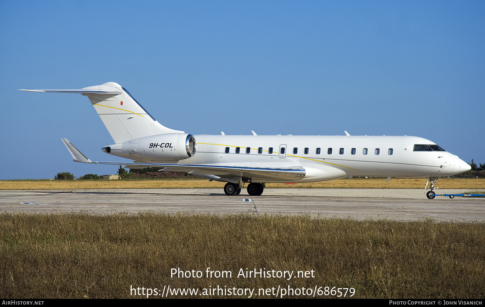 Aircraft Photo of 9H-COL | Bombardier Global Express (BD-700-1A10) | AirHistory.net #686579