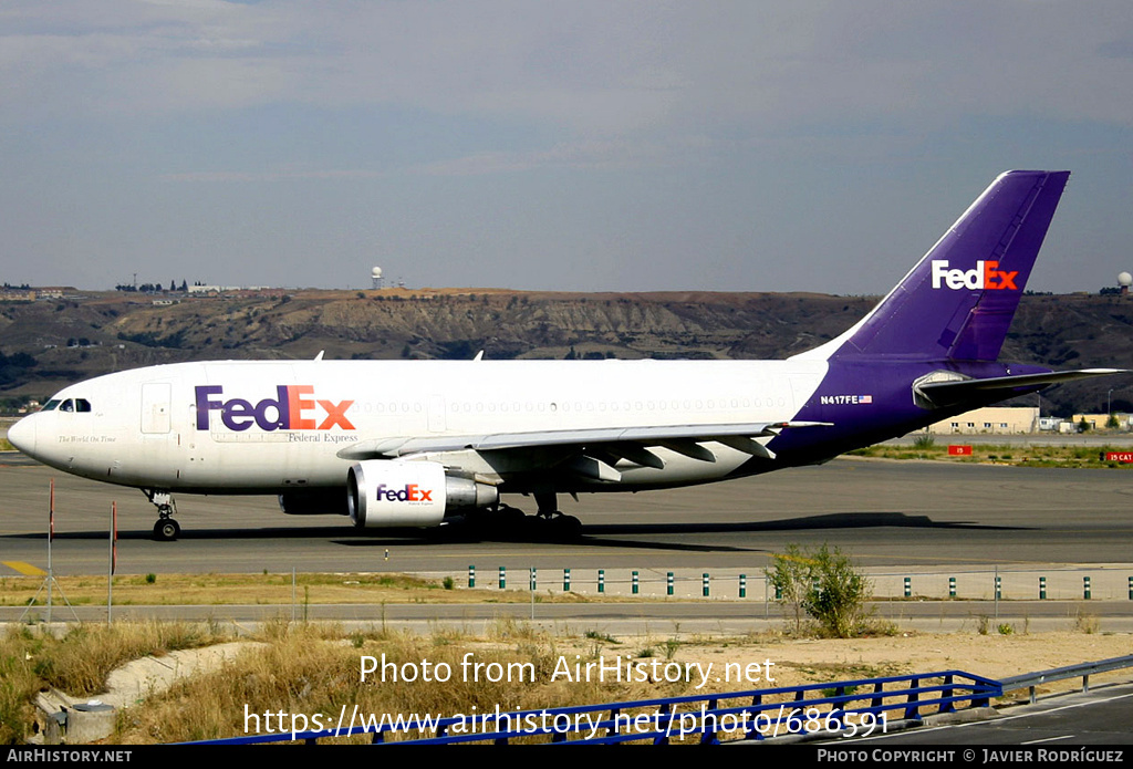 Aircraft Photo of N417FE | Airbus A310-221/F | Fedex - Federal Express | AirHistory.net #686591