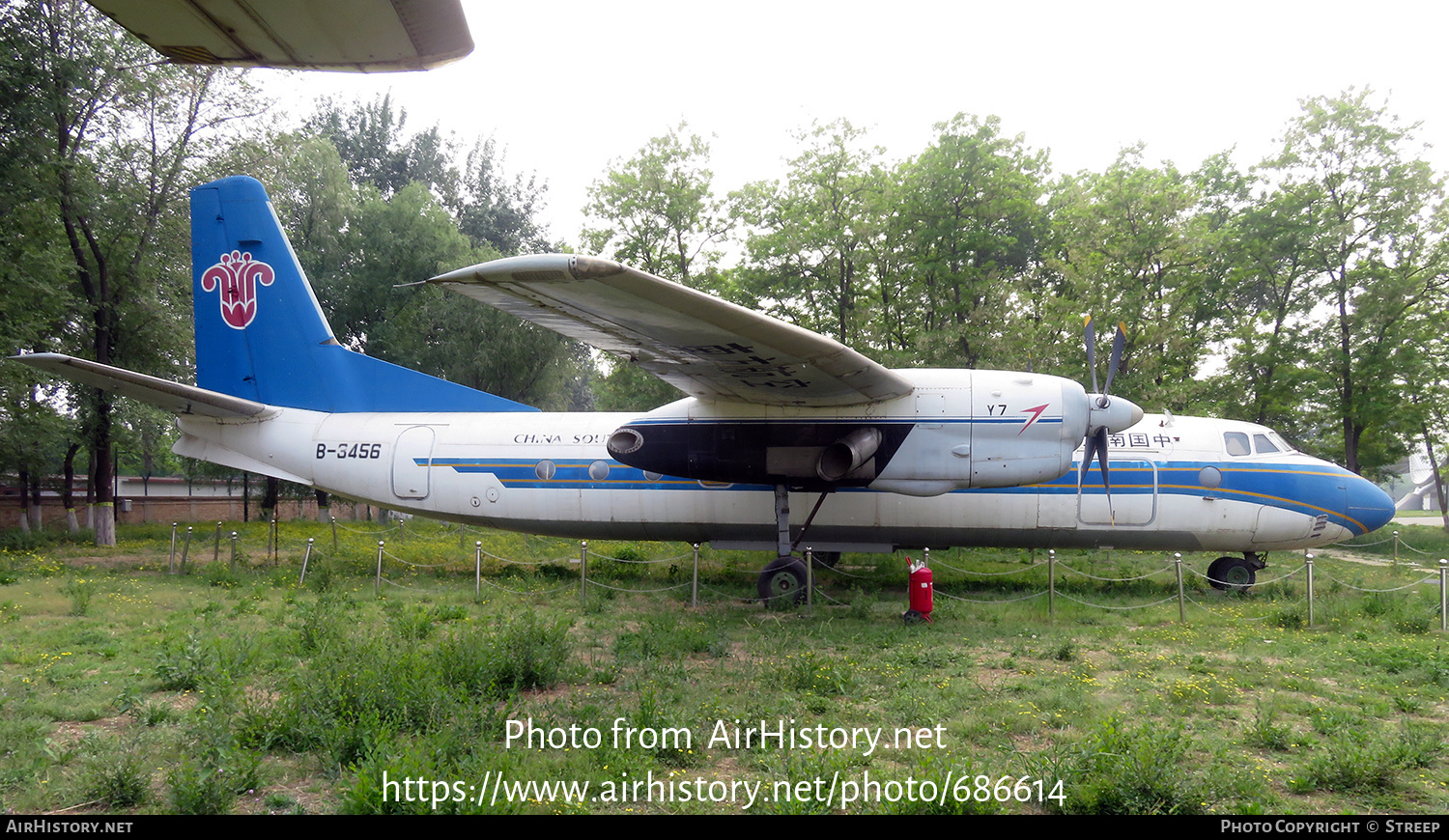 Aircraft Photo of B-3456 | Xian Y7 | China Southern Airlines | AirHistory.net #686614