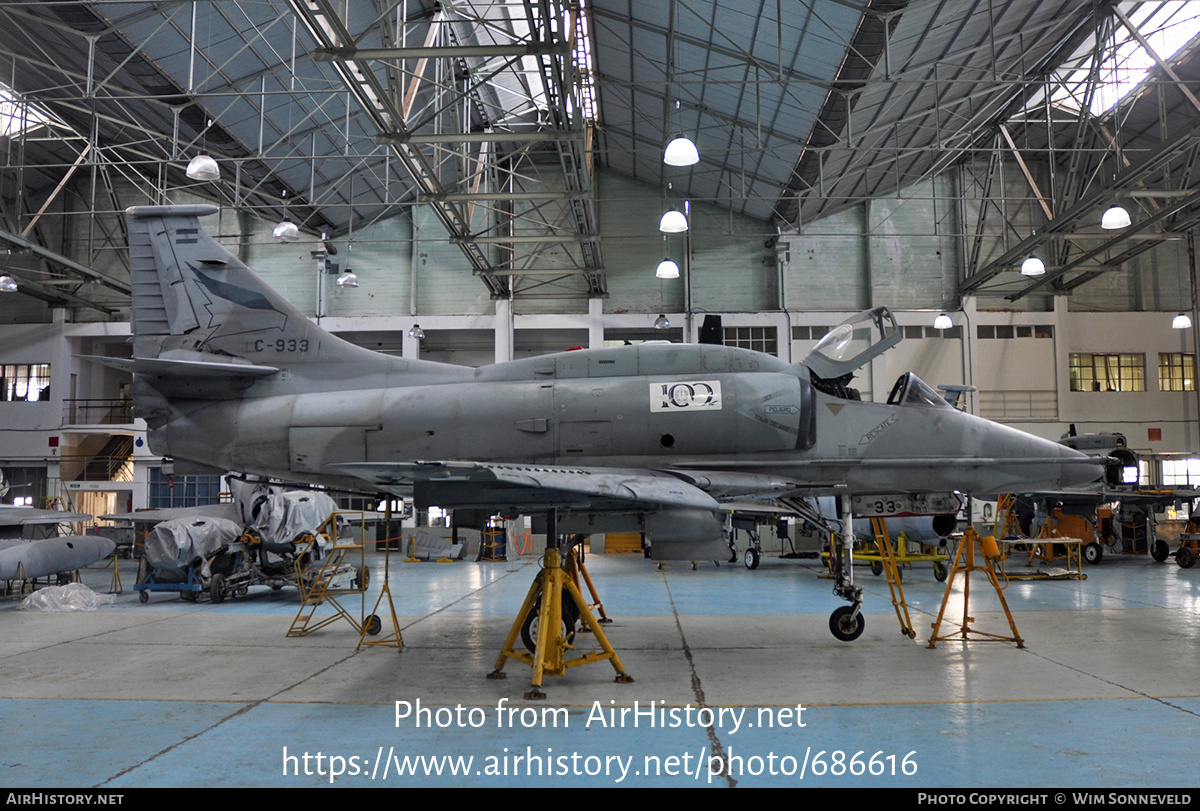 Aircraft Photo of C-933 | McDonnell Douglas A-4AR Skyhawk | Argentina - Air Force | AirHistory.net #686616