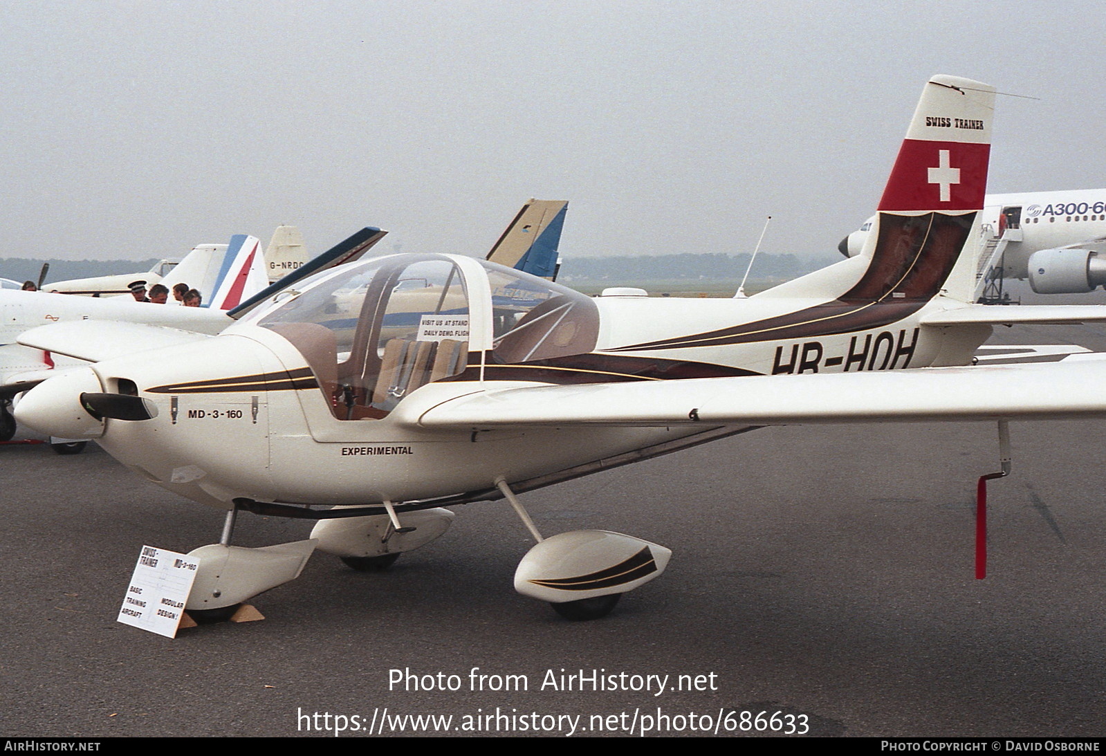 Aircraft Photo of HB-HOH | Dätwyler MD-3-160 Swiss Trainer | AirHistory.net #686633