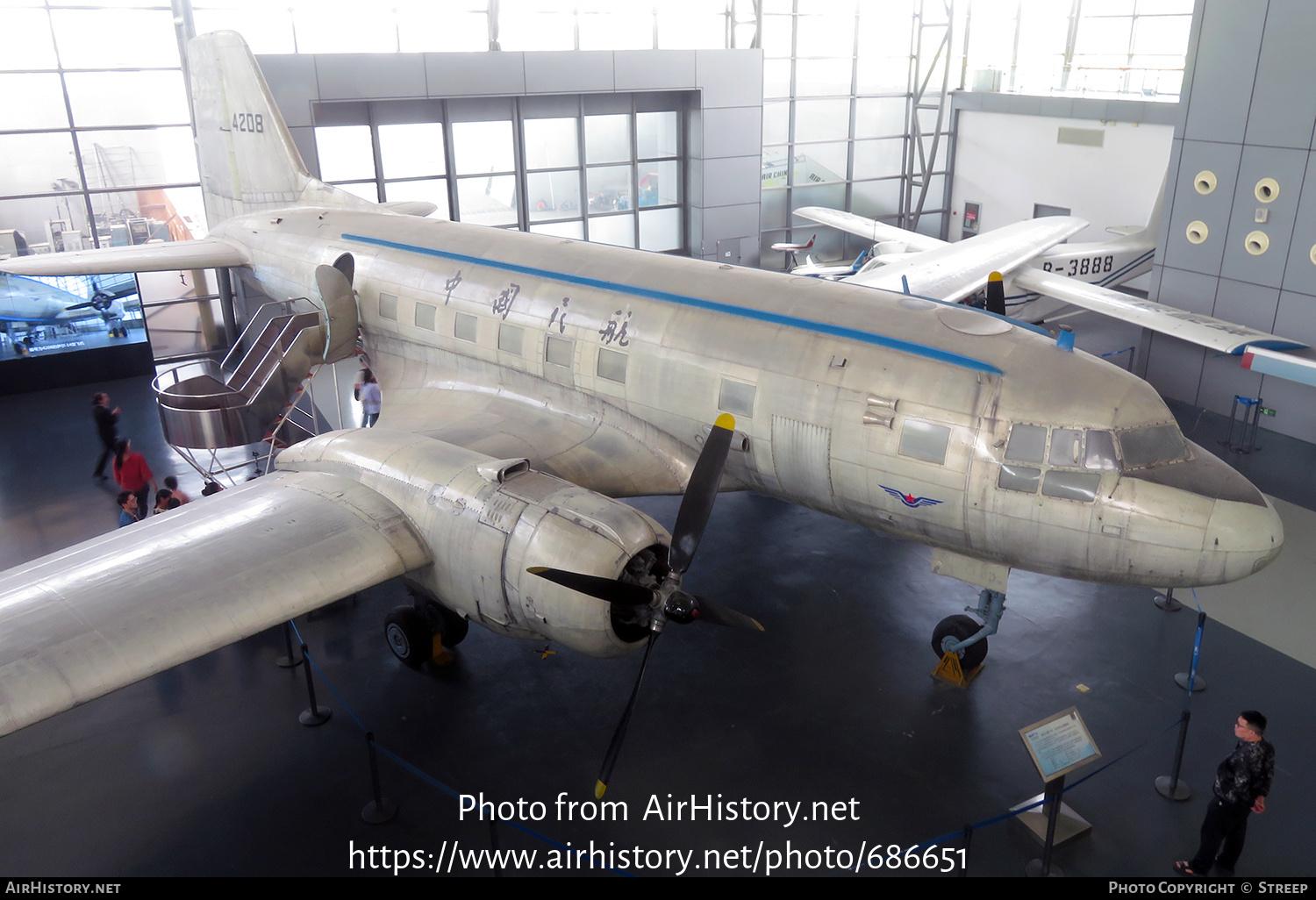 Aircraft Photo of B-4208 | Ilyushin Il-14P | CAAC - Civil Aviation Administration of China | AirHistory.net #686651