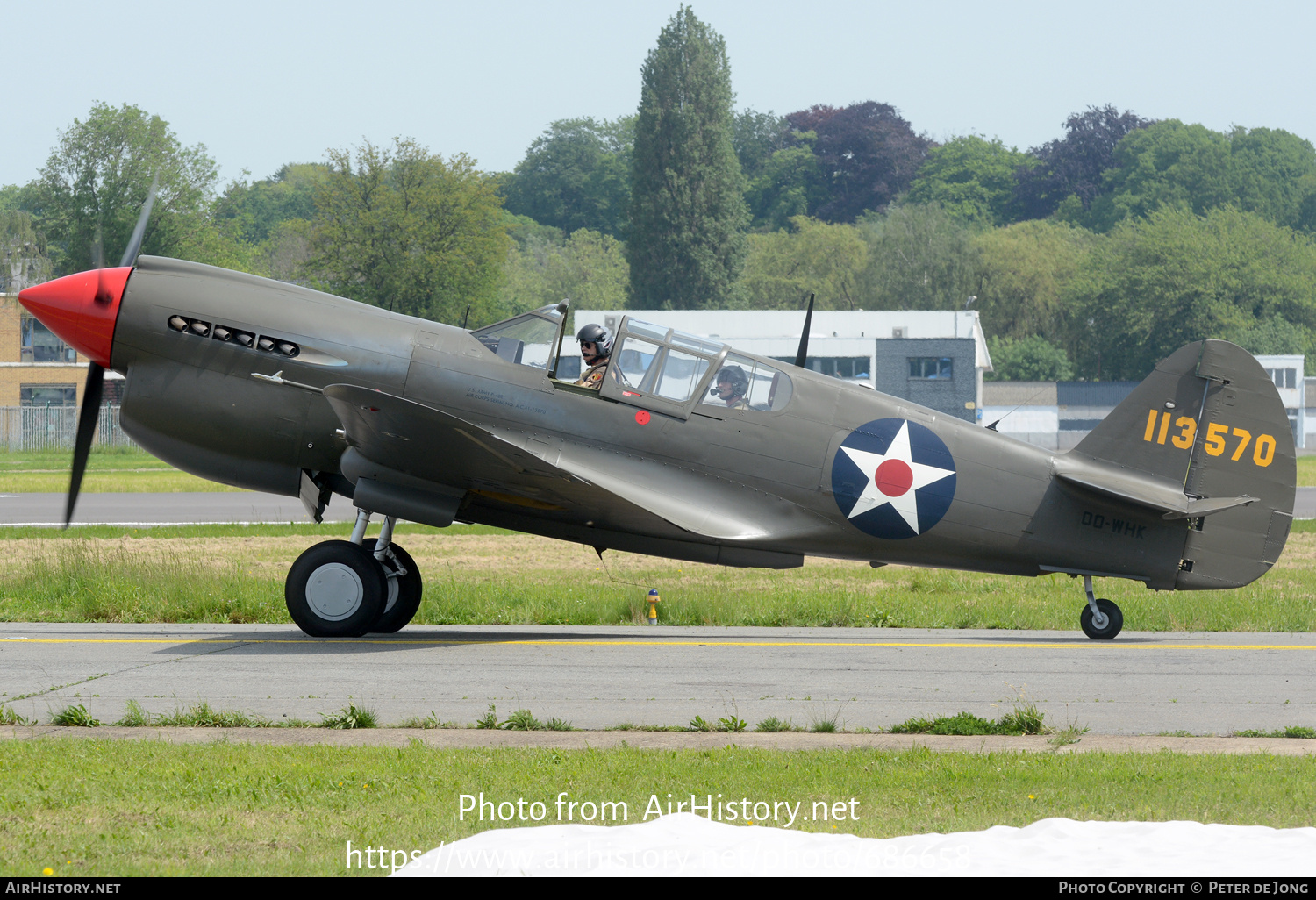 Aircraft Photo of OO-WHK / 113570 | Curtiss P-40E Warhawk | USA - Air Force | AirHistory.net #686658