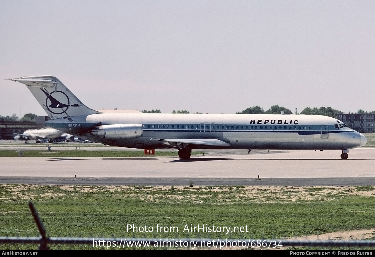 Aircraft Photo of N960N | McDonnell Douglas DC-9-31 | Republic Airlines | AirHistory.net #686734