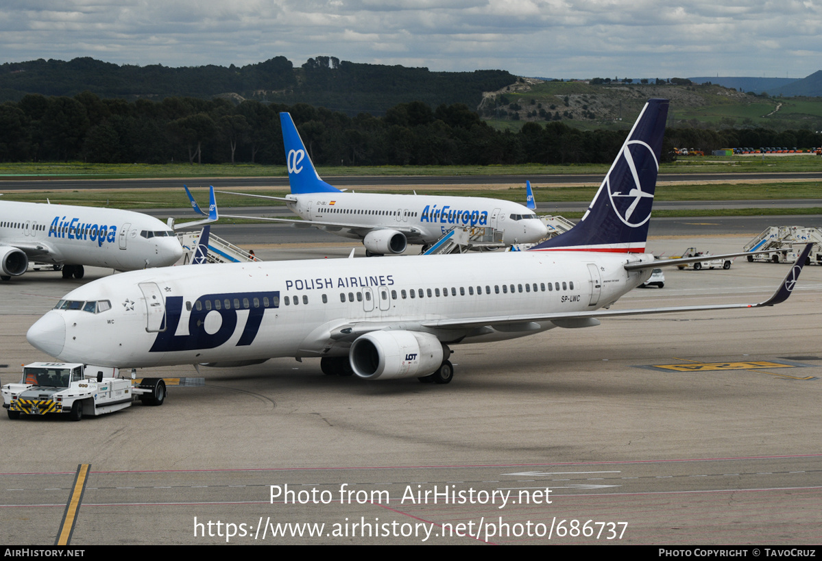 Aircraft Photo of SP-LWC | Boeing 737-89P | LOT Polish Airlines - Polskie Linie Lotnicze | AirHistory.net #686737