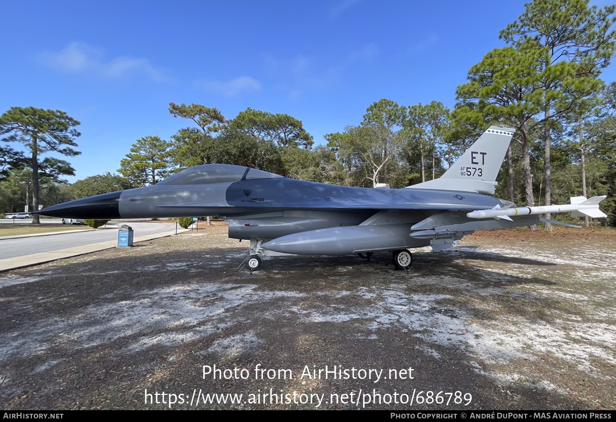 Aircraft Photo of 80-0573 | General Dynamics F-16A Fighting Falcon | USA - Air Force | AirHistory.net #686789