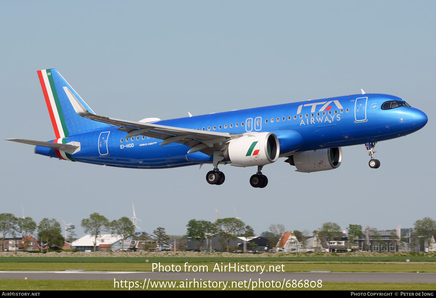 Aircraft Photo of EI-HOD | Airbus A320-272N | ITA Airways | AirHistory.net #686808